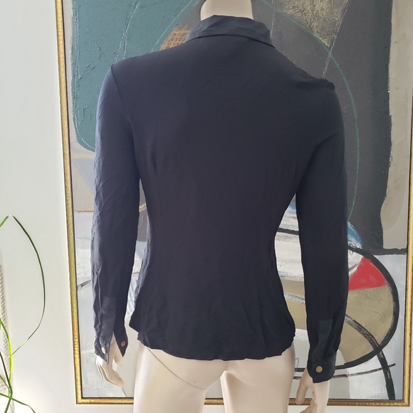 Laurèl Jeans | Mesh Button-down Shirt - Picture 3 of 14